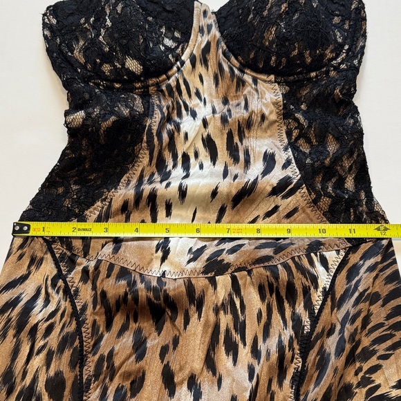 Marciano Leopard Print Lace Trim Chemise 93% Silk, 3% Spandex. NWT - Picture 11 of 11